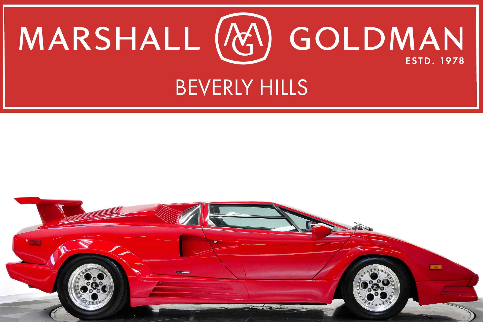 Rosso Seviglia 1989 Lamborghini Countach Coupe 5-Speed Manual