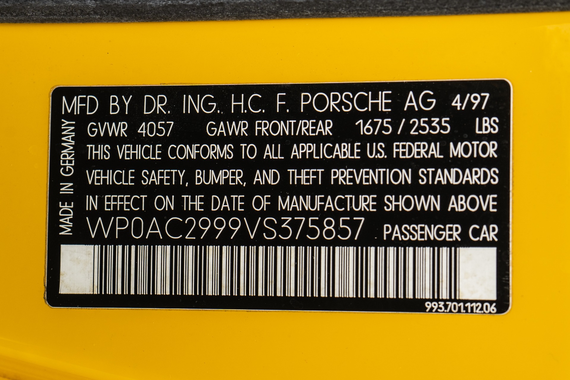 1997 911 Turbo S picture #12