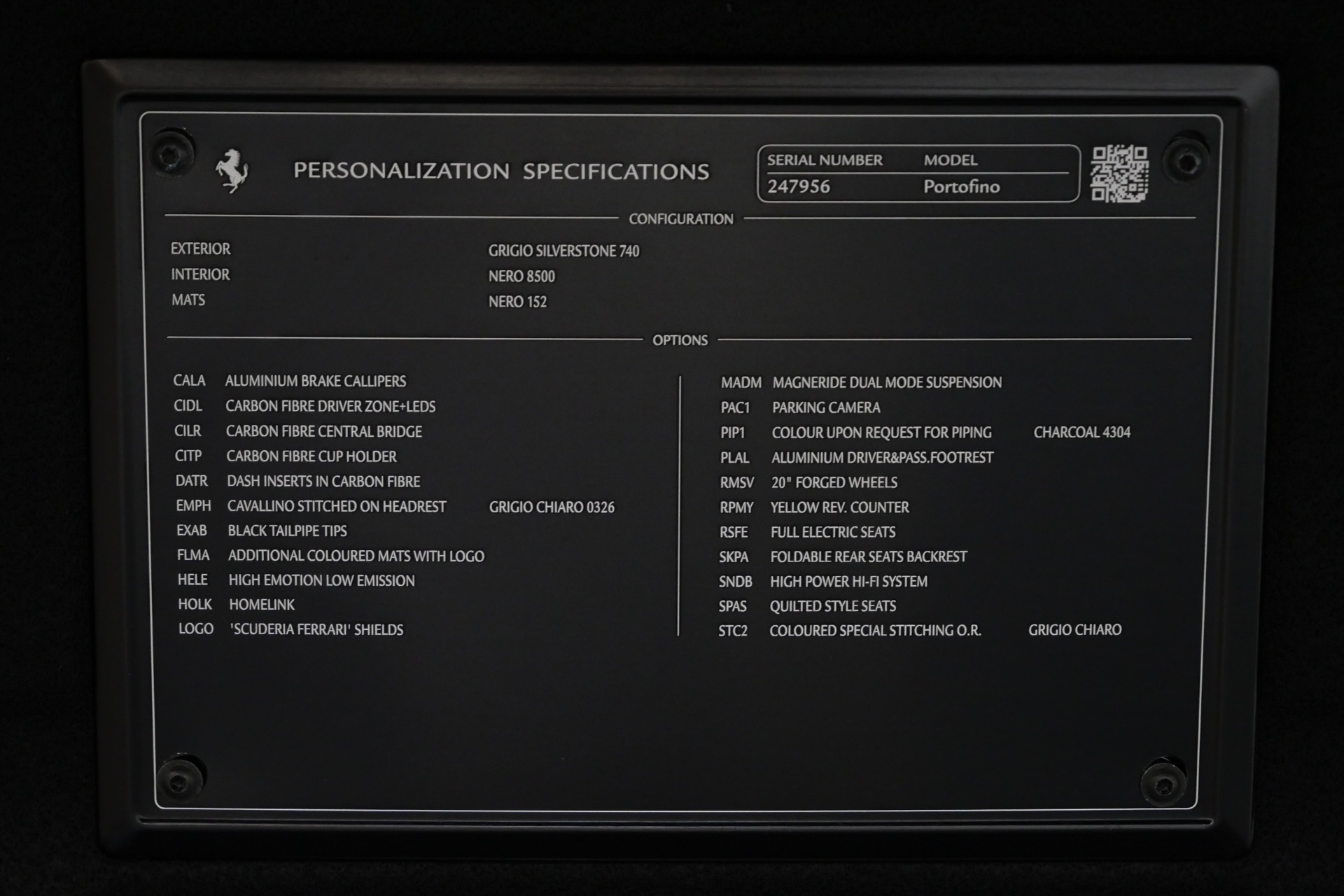 2019 Portofino -Interior Carbon Trim, High Power HiFi, Magneride Suspension picture #15