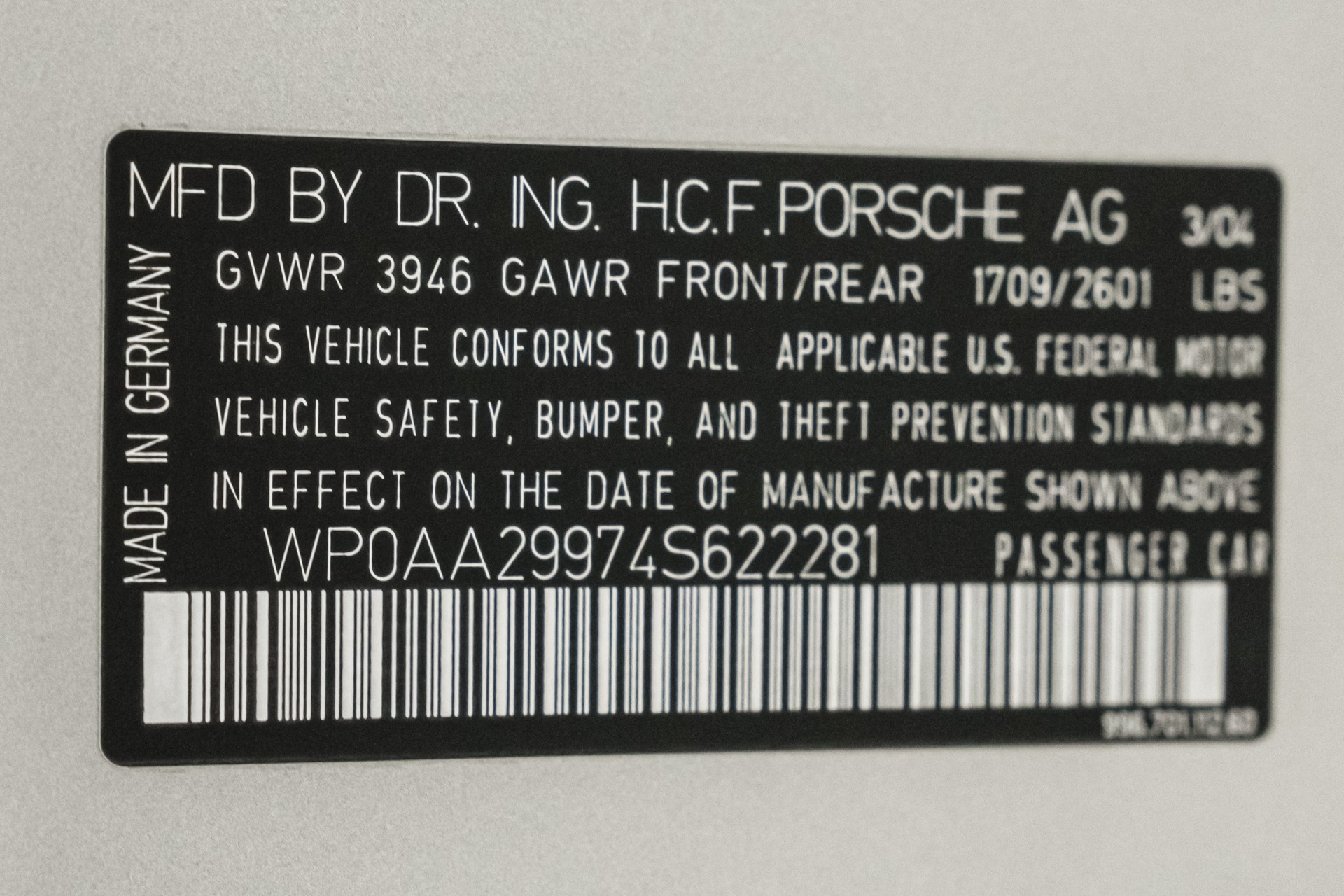 2004 911 Carrera 40th Anniversary Edition -Numbered Car, 6 Speed Manual picture #10