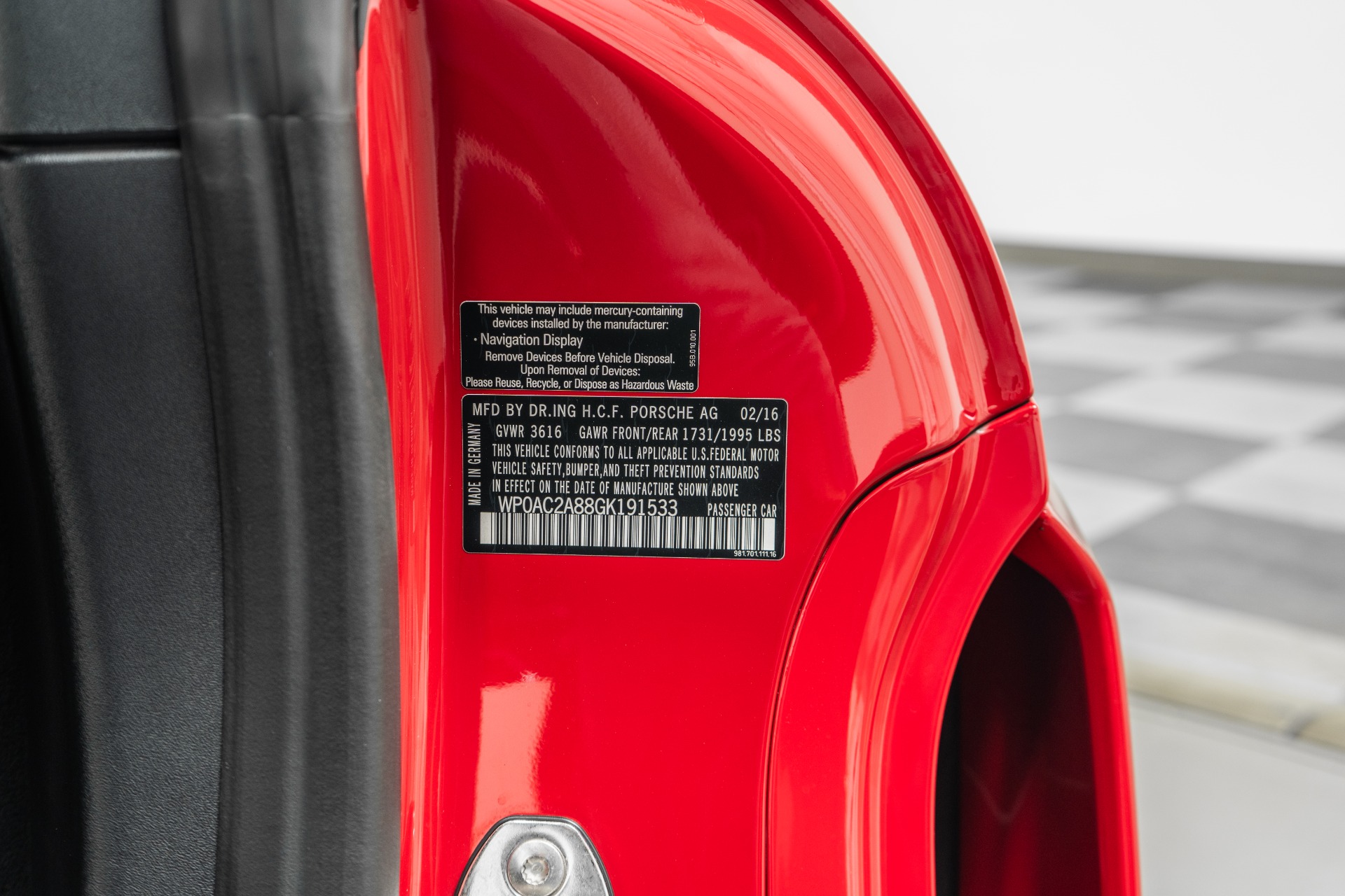 2016 Cayman GT4 picture #12