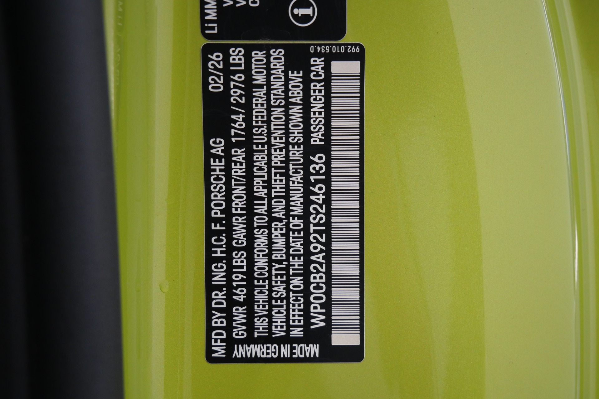 2026 911 Spirit 70 Convertible -838 Of Only 1500 Built, Paint To Sample picture #18