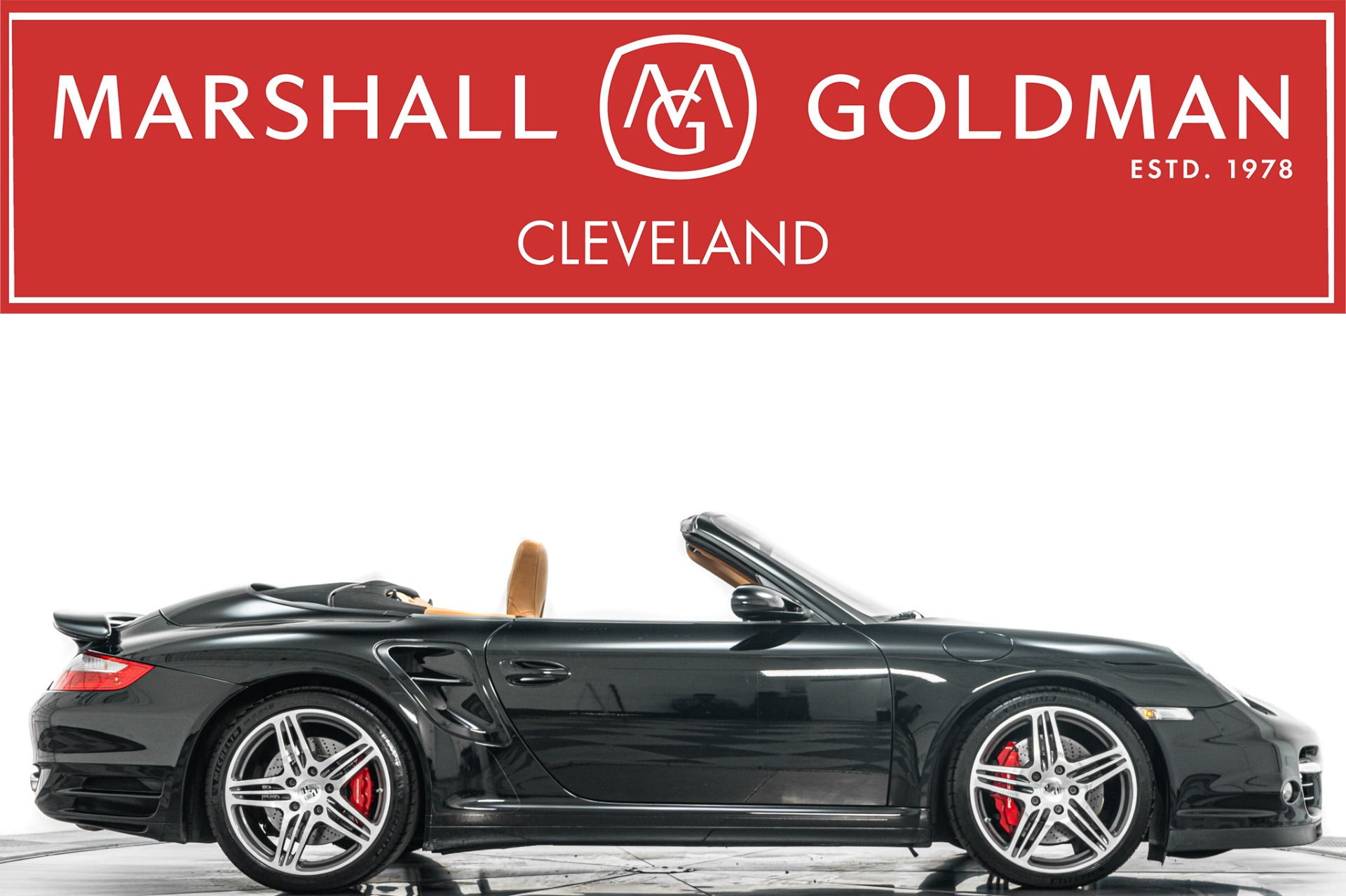 2008 Porsche 911 Turbo Cabriolet -6 Speed Manual, Natural Leather Interior