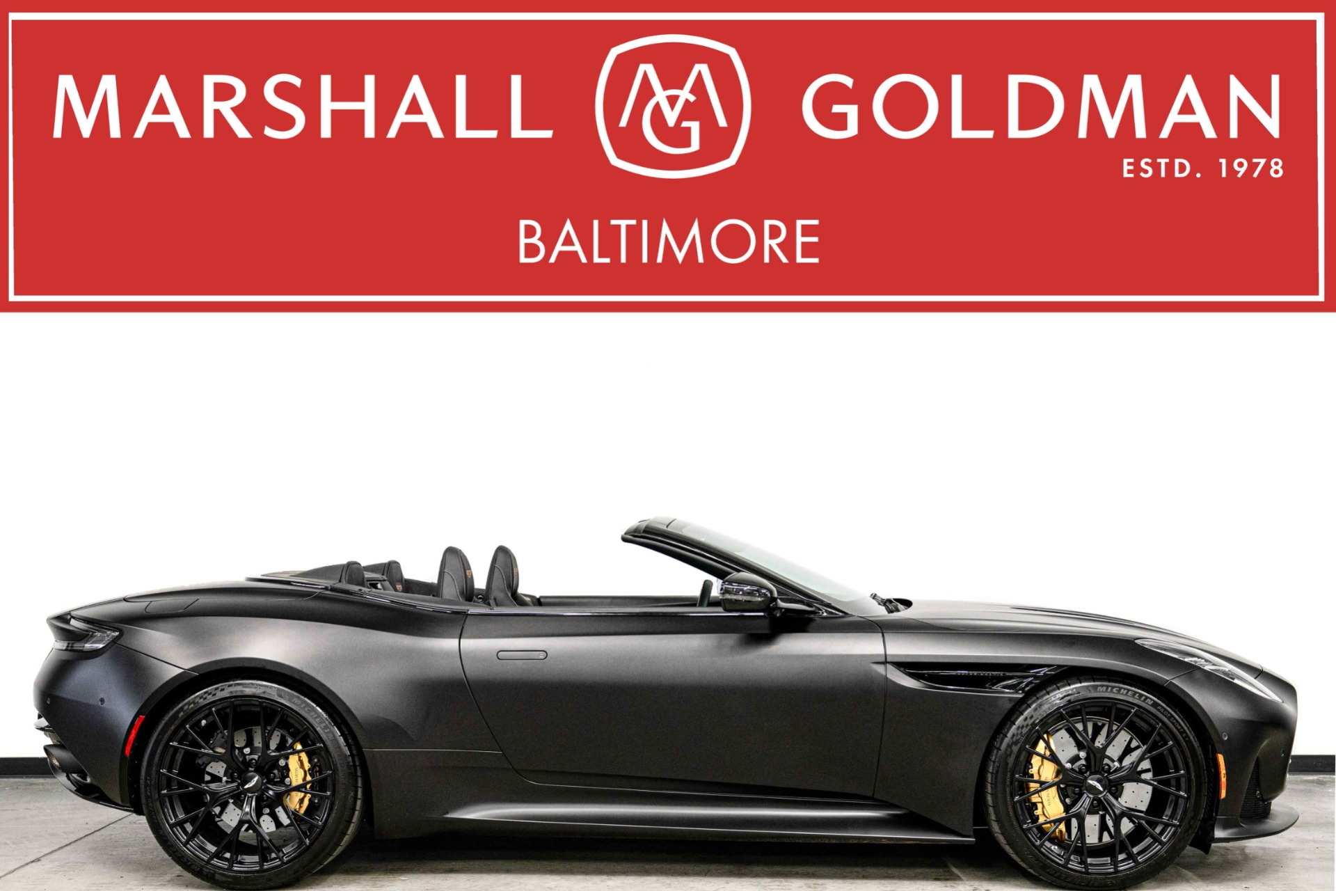 Satin Onyx Black 2025 Aston Martin DB12 Convertible Rear-Wheel Drive 8-Speed Automatic