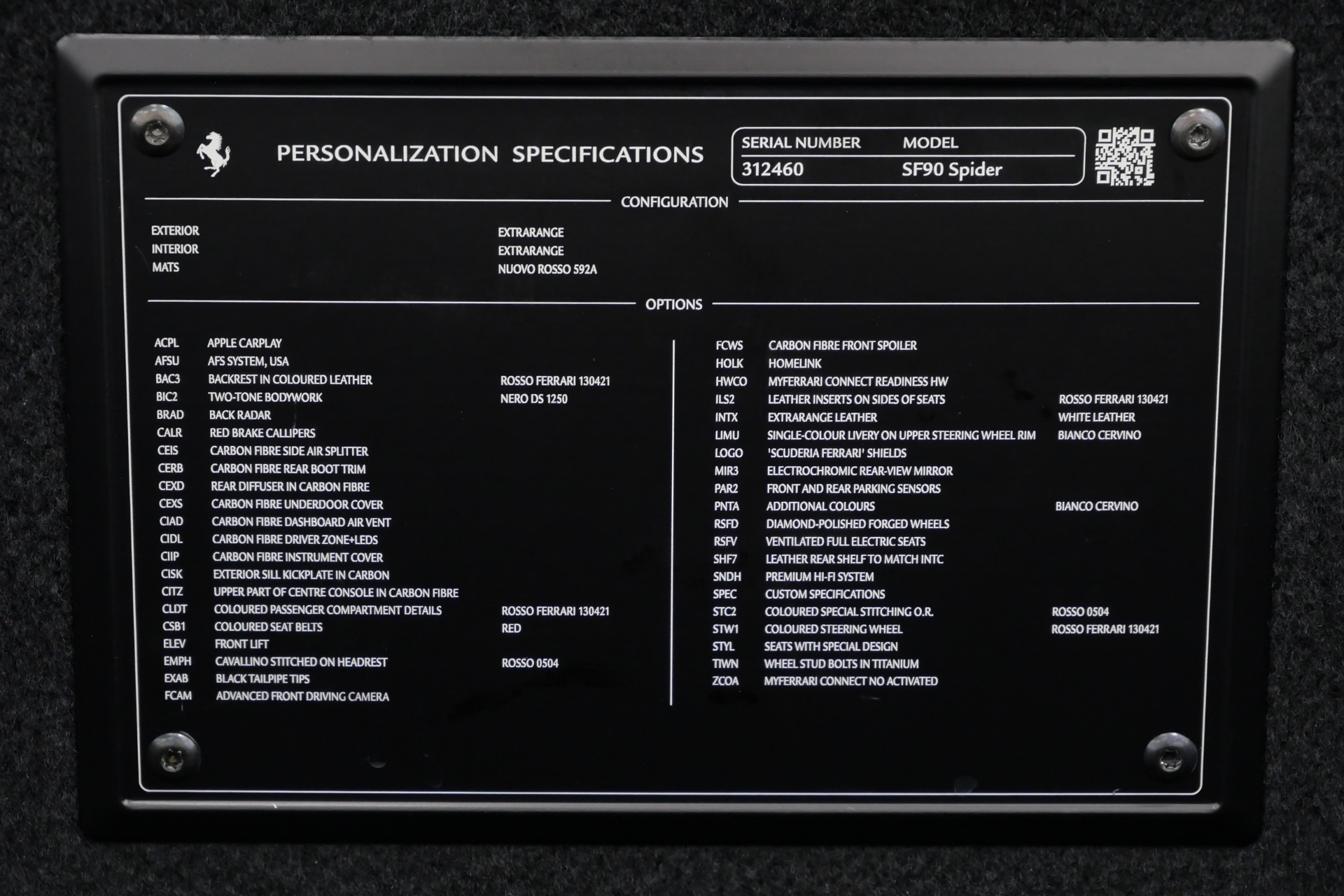 2025 SF90 Spider -$718K MSRP, Two-Tone Exterior, Two-Tone Interior, Extensive Carbon picture #24