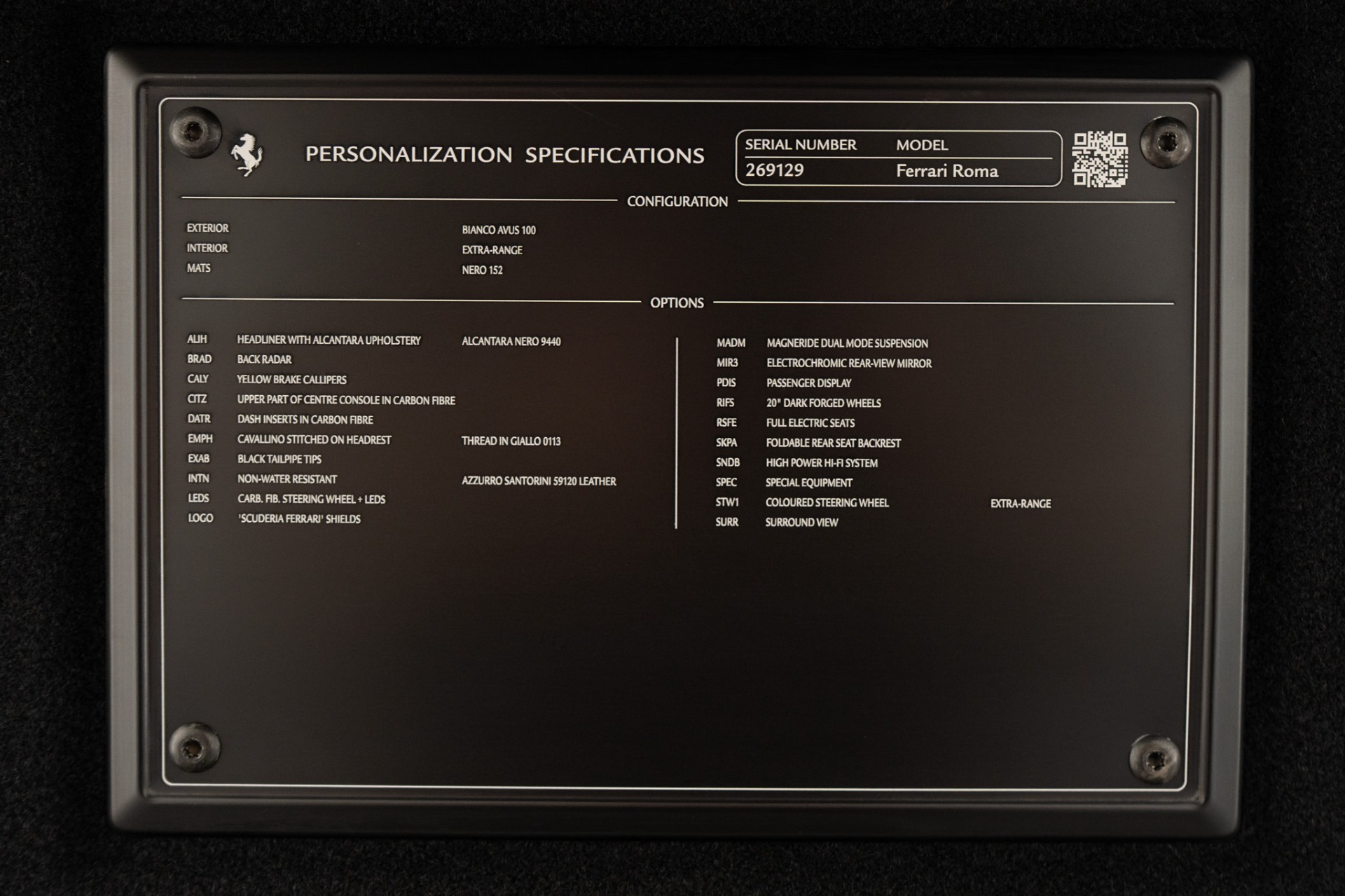 2022 Roma -Two-Tone Interior, Carbon Fiber Interior Trim, JBL HiFi picture #21