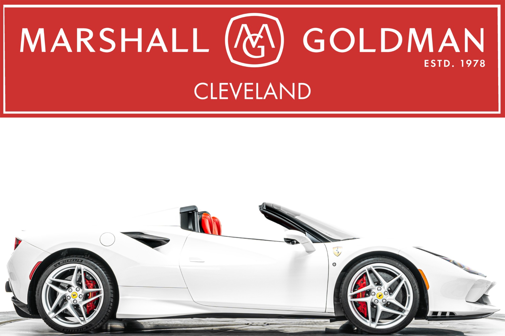 2023 Ferrari F8 Spider -Low Miles, Two-Tone Paint, Carbon Driving Zone, Passenger Display