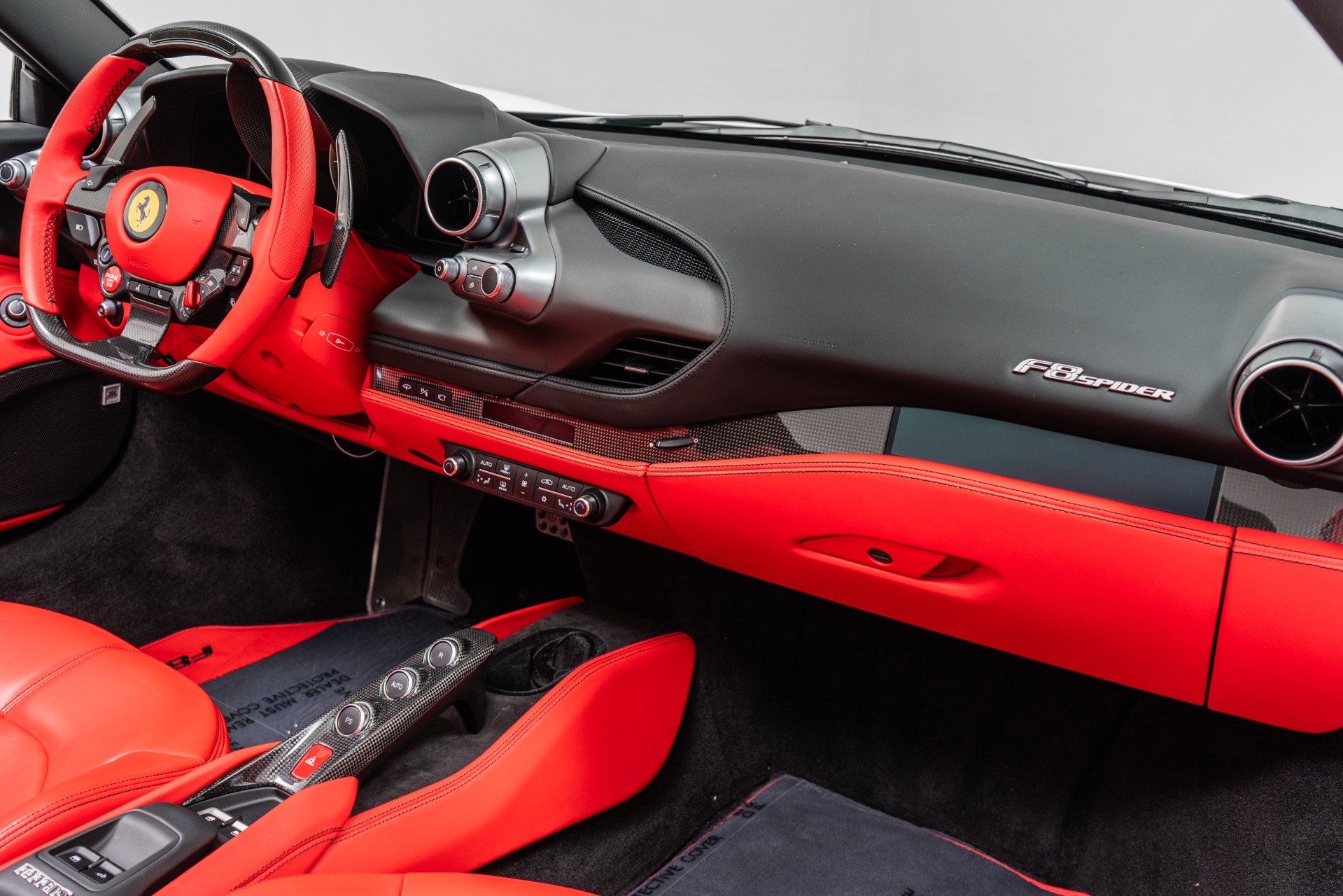 2023 F8 Spider -Low Miles, Two-Tone Paint, Carbon Driving Zone, Passenger Display picture #12