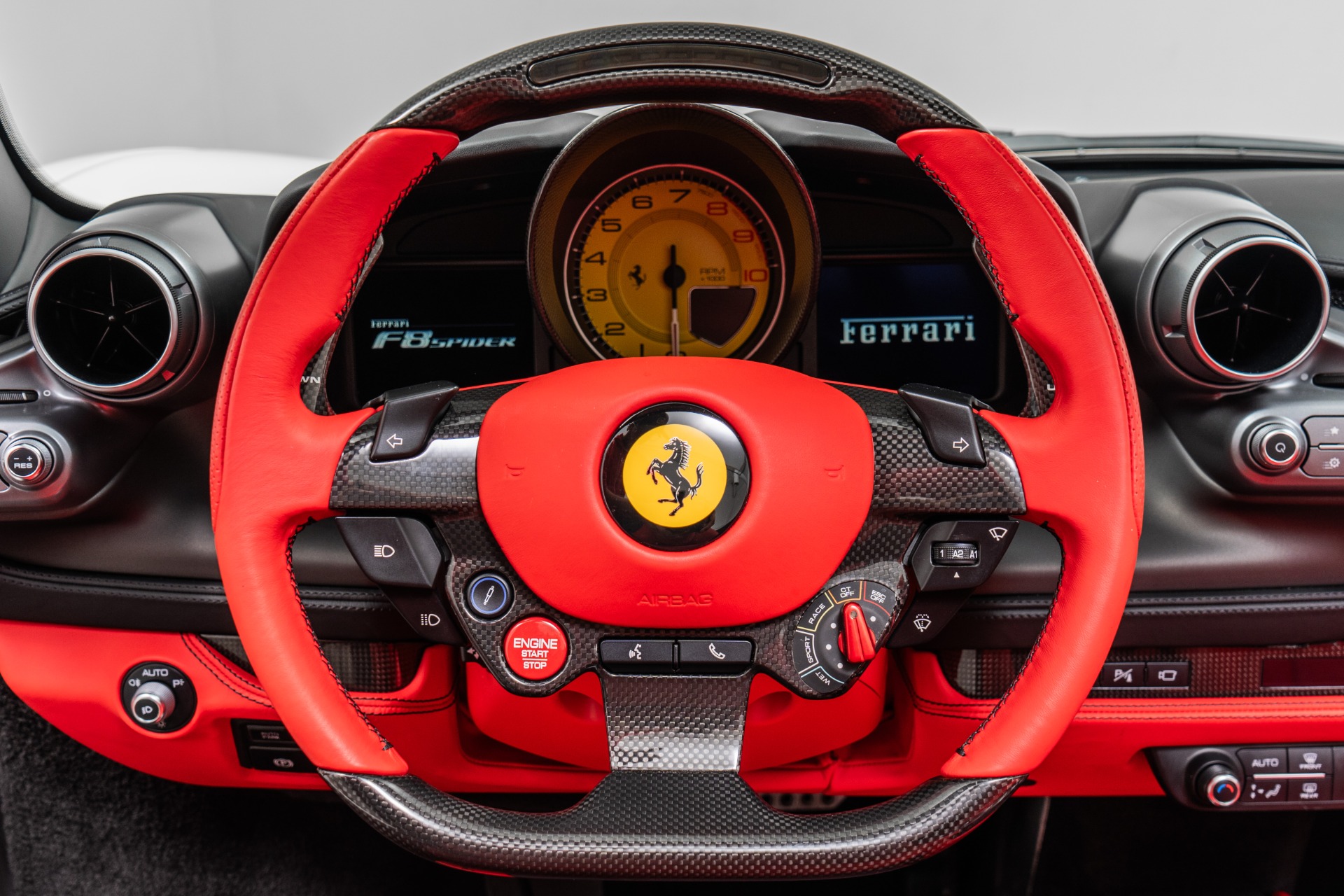 2023 F8 Spider -Low Miles, Two-Tone Paint, Carbon Driving Zone, Passenger Display picture #13