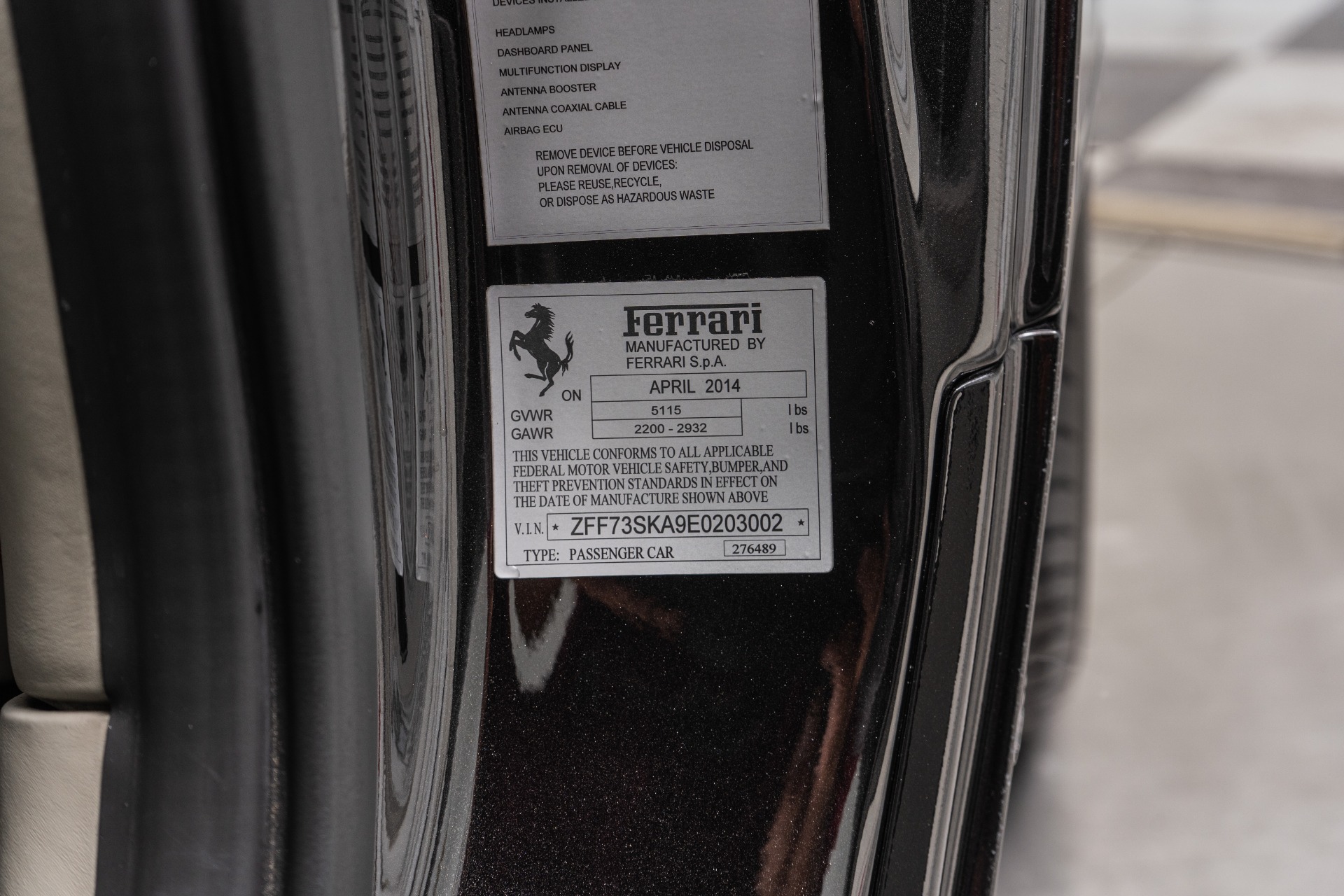 2014 FF -Diamond Quilted Seats, V12 Power picture #18