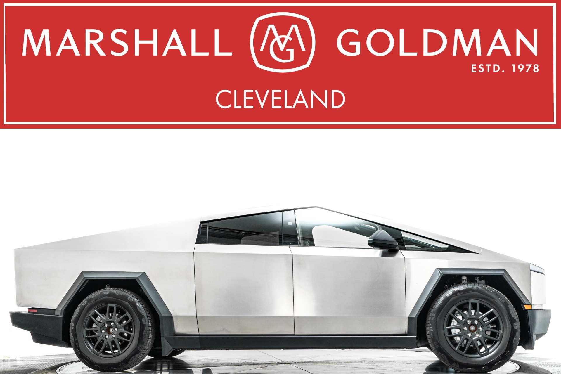 Gray (Stainless Steel) 2024 Tesla Cybertruck Pickup Truck All-Wheel Drive 1-Speed Dual Clutch