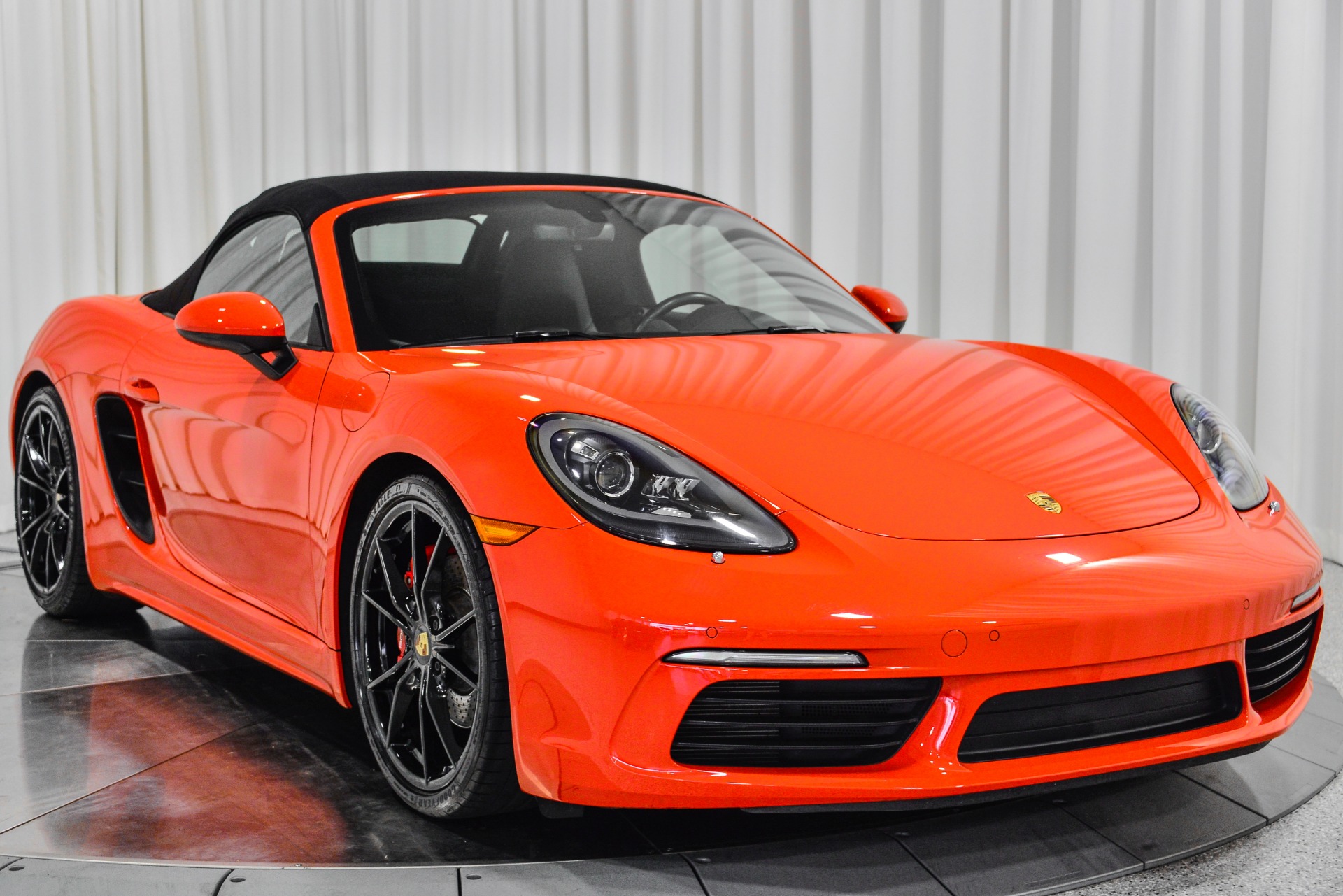 Used 2017 Porsche 718 Boxster S in Lava Orange For Sale (Sold