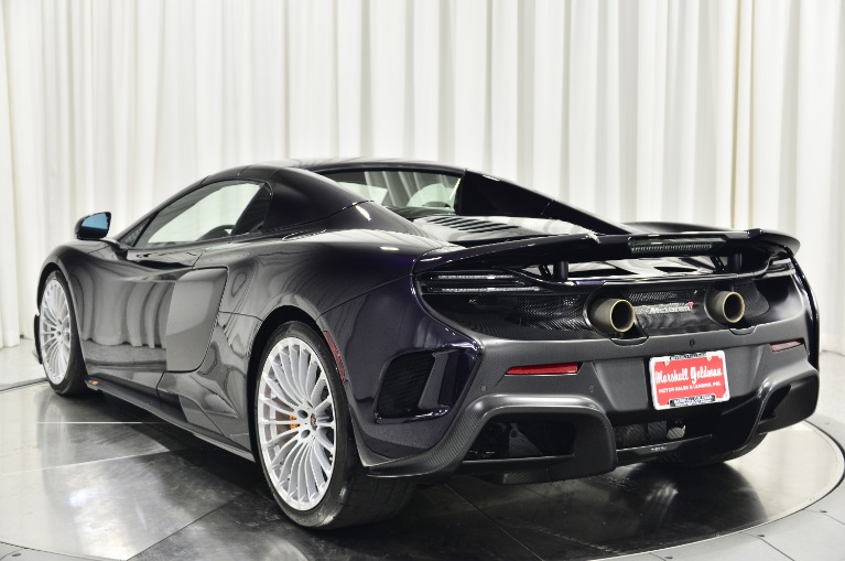Used 2016 McLaren 675LT Spyder in Amethyst Black For Sale (Sold