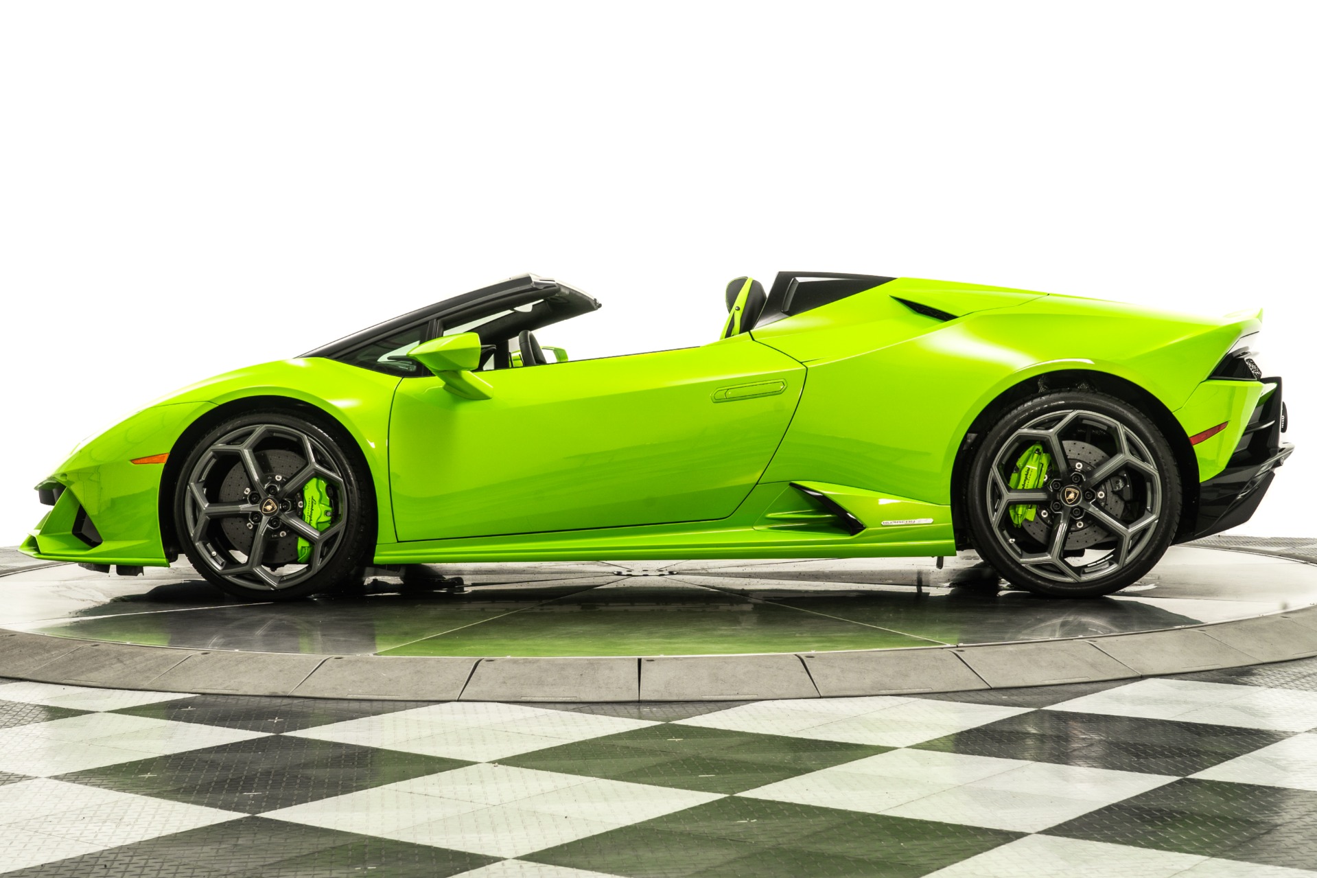 Used 2020 Lamborghini Huracan LP 640-4 EVO Spyder in Verde Mantis