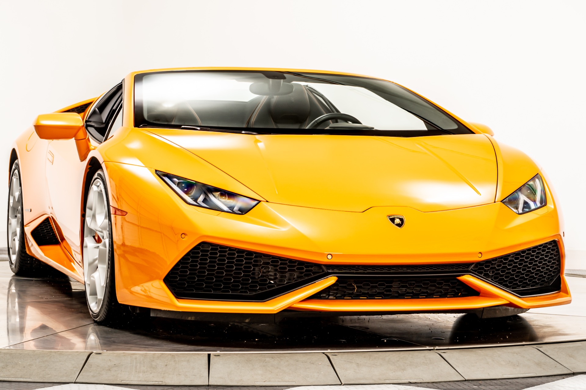 Used 2016 Lamborghini Huracan LP 610-4 Spyder in Arancio Borealis