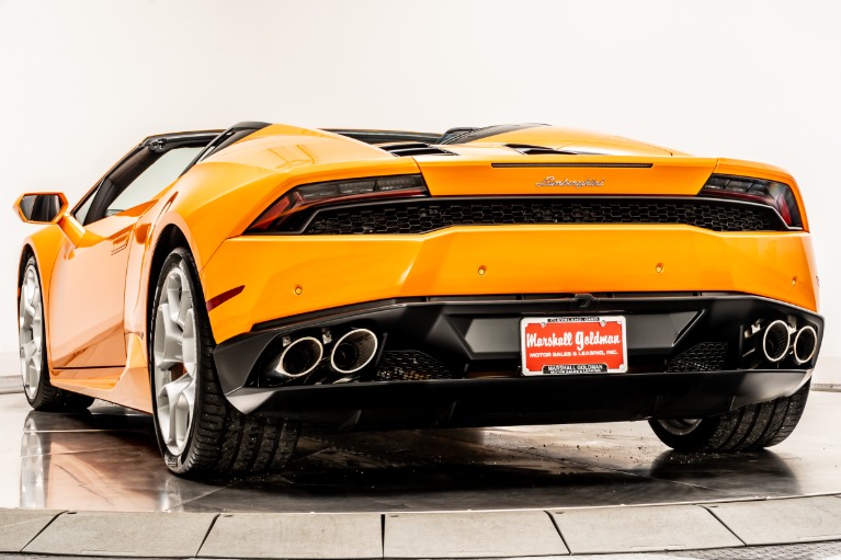 Used 2016 Lamborghini Huracan LP 610-4 Spyder in Arancio Borealis