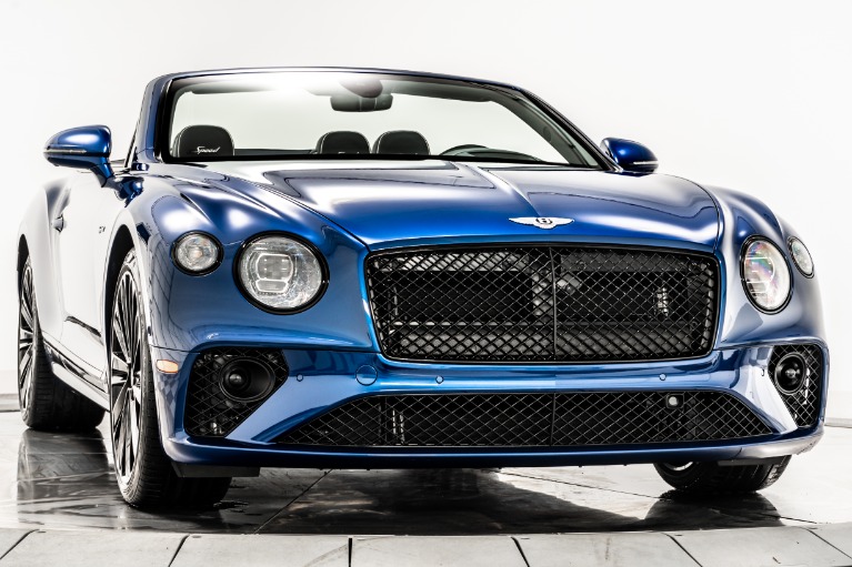 Used 2022 Bentley Continental GTC Speed in Sequin Blue Metallic
