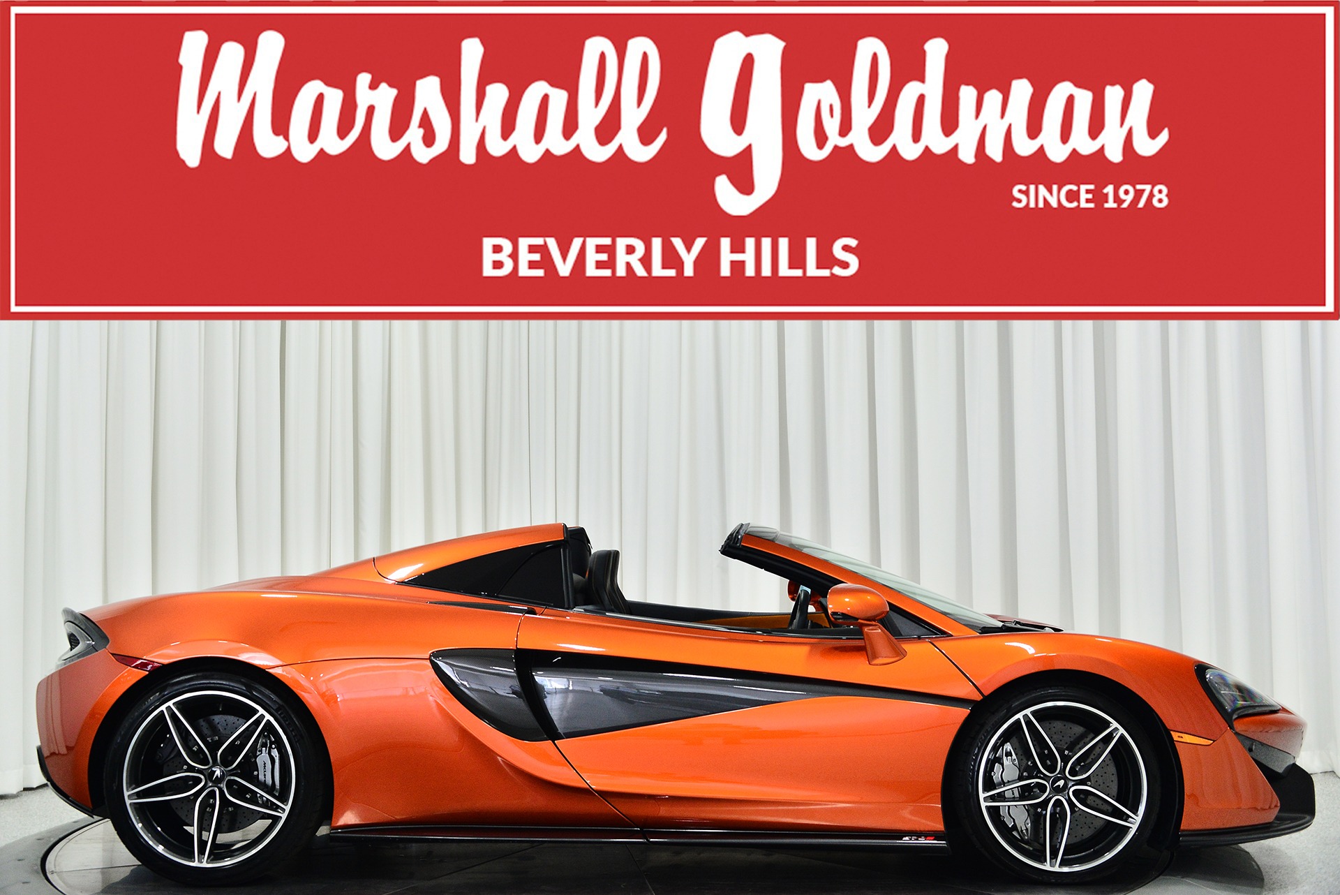 Used 2019 McLaren 570S Spider in Volcano Orange For Sale (Sold