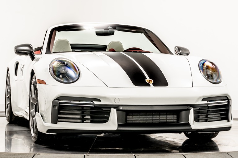 Used 2022 Porsche 911 Turbo S Cabriolet in White For Sale (Sold