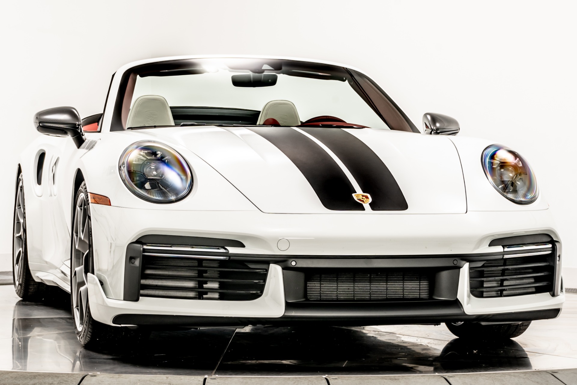 Used 2022 Porsche 911 Turbo S Cabriolet in White For Sale (Sold