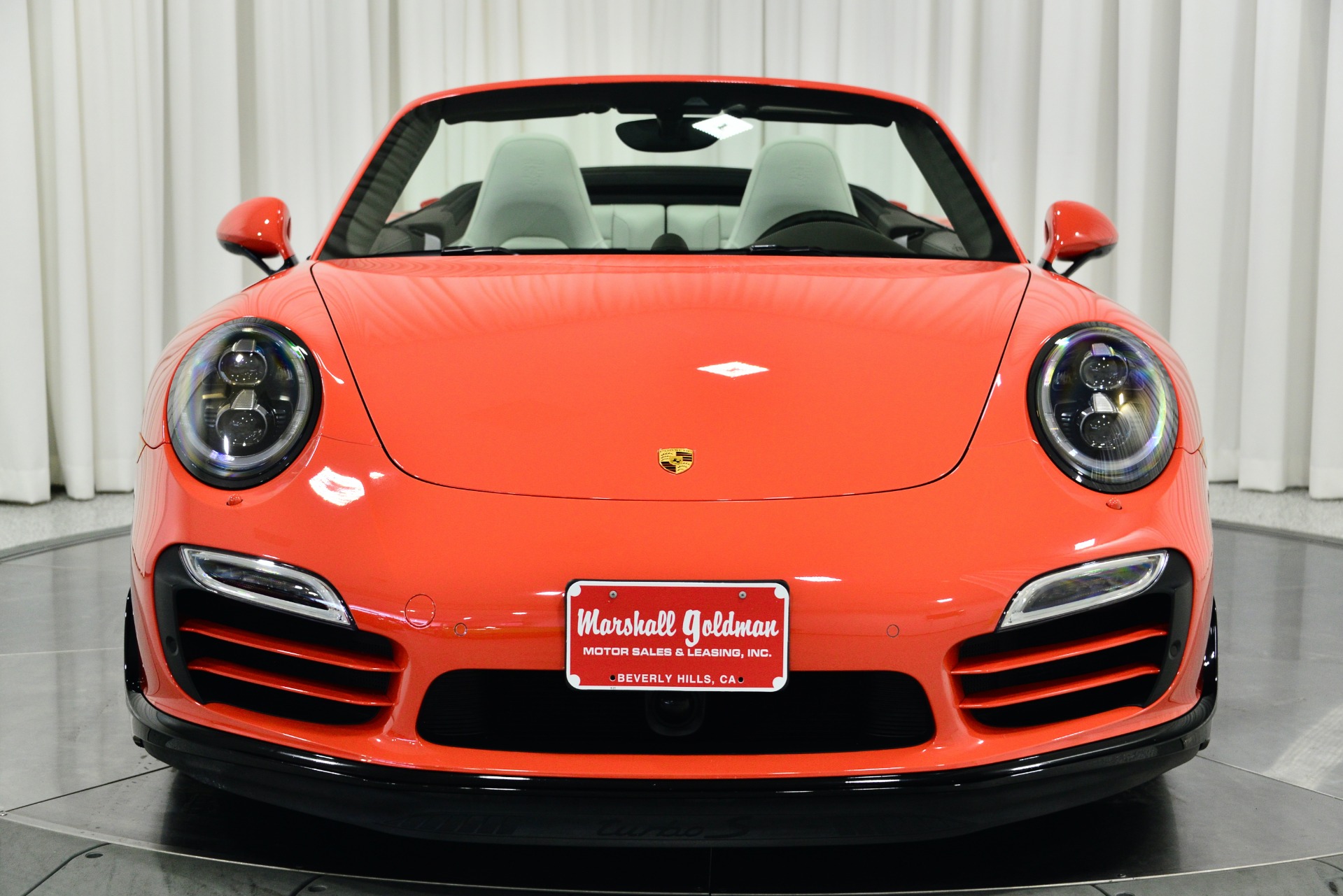 Used 2016 Porsche 911 Turbo S Cabriolet in Lava Orange For