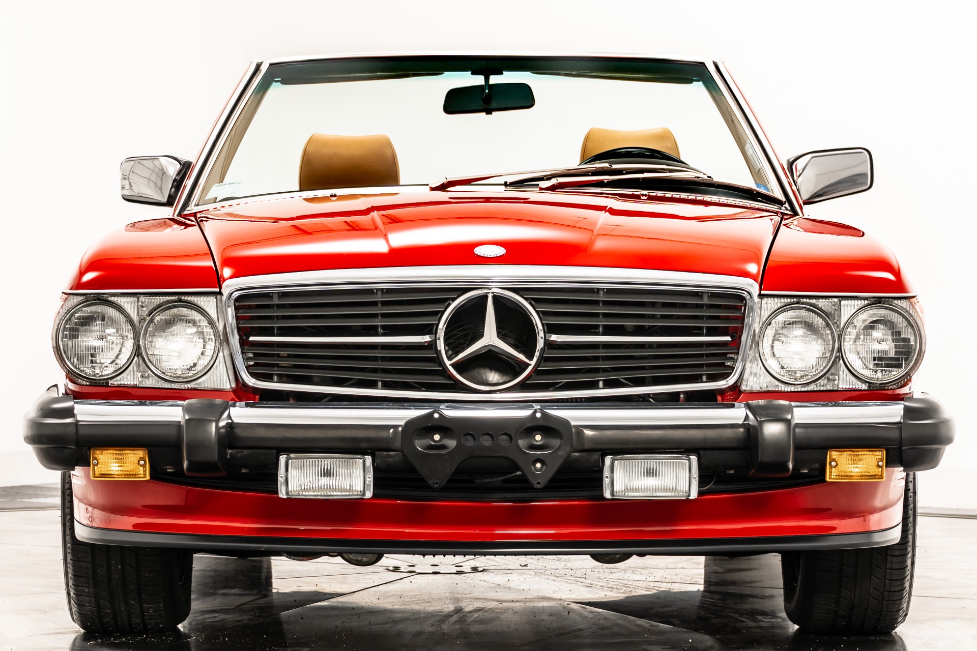 Used 1988 Mercedes-Benz 560SL Roadster in Signal Red For Sale