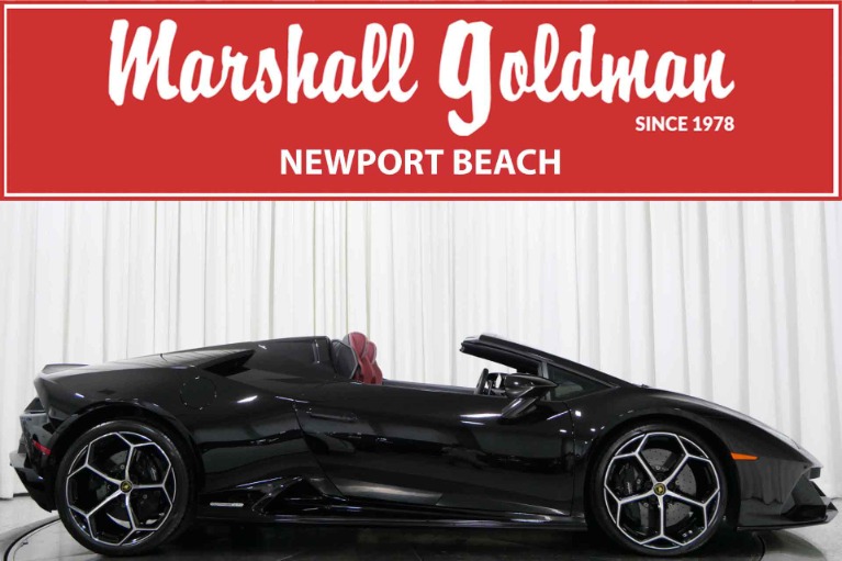 Used 2020 Lamborghini Huracan EVO Spyder in Nero Granatus For Sale
