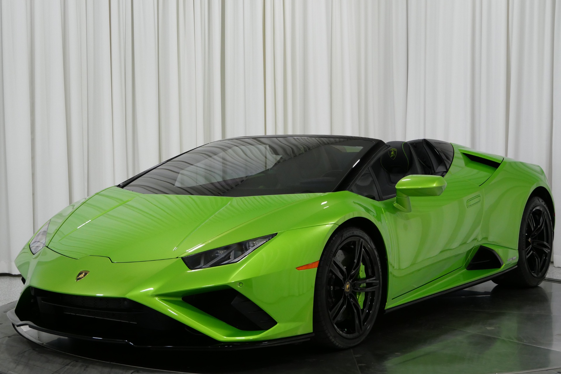 Used 2021 Lamborghini Huracan EVO RWD Spyder in Verde Selvans For