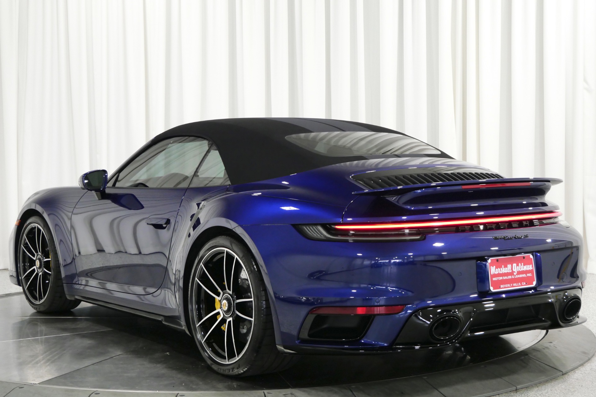 Used 2024 Porsche 911 Turbo S Cabriolet in Gentian Blue Metallic