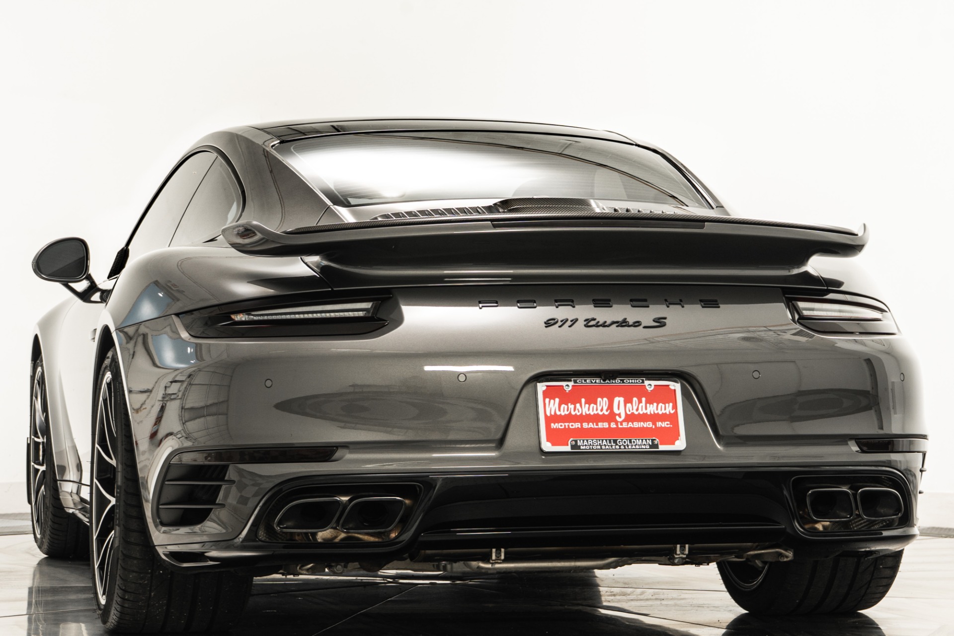 Used 2018 Porsche 911 Turbo S in Agate Grey Metallic For Sale