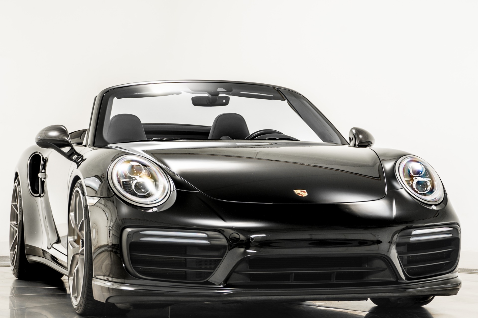 Used 2017 Porsche 911 Turbo S Cabriolet in Black For Sale (Sold