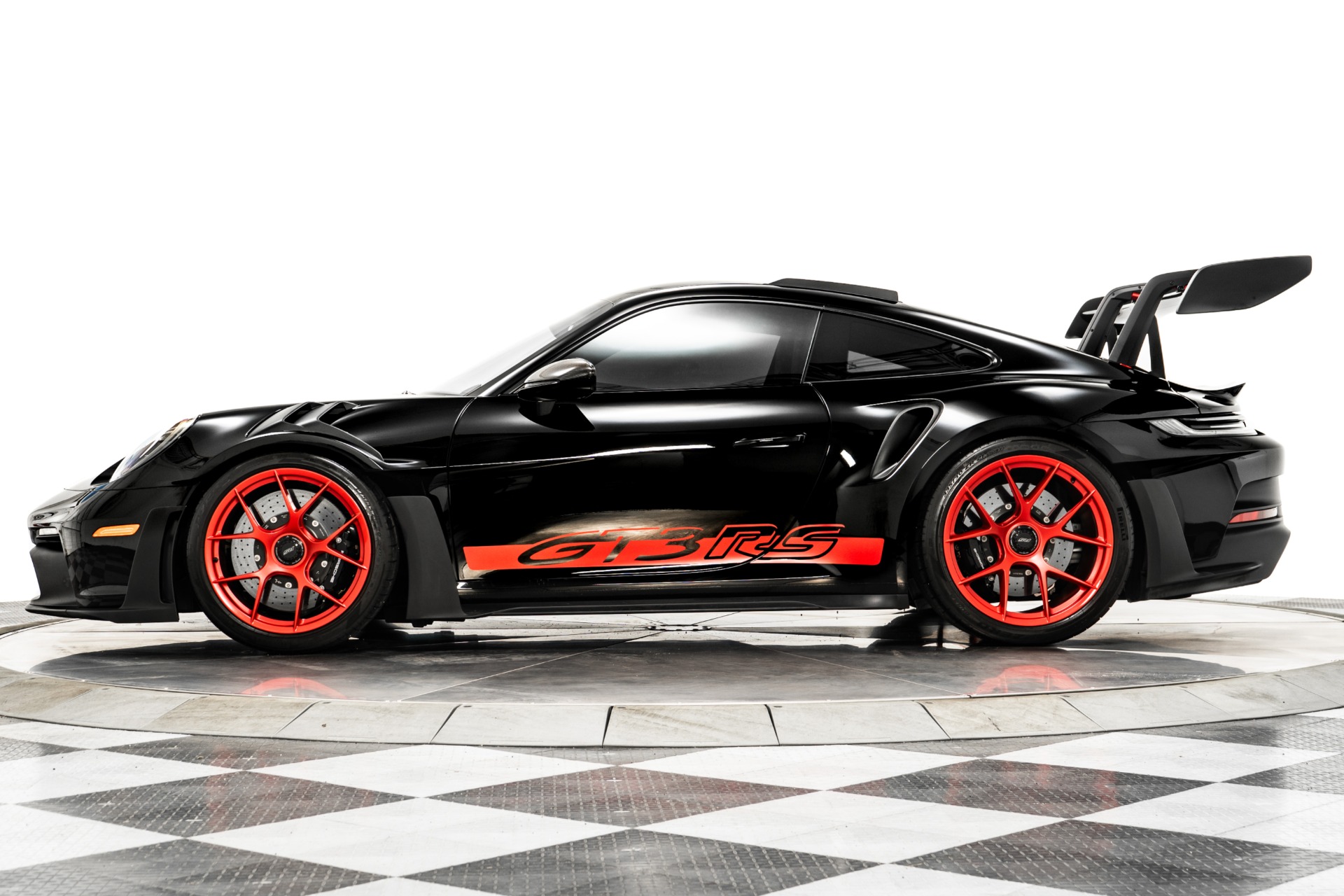 AUTOTart Porsche 911 GT3 RS1/12ブラック 1/12 AUTOart PORSCHE 911 (997) GT3 RS - BLACK WITH ORANGE