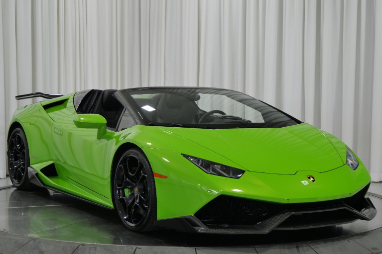 Used 2016 Lamborghini Huracan LP 610-4 Spyder in Verde Mantis For