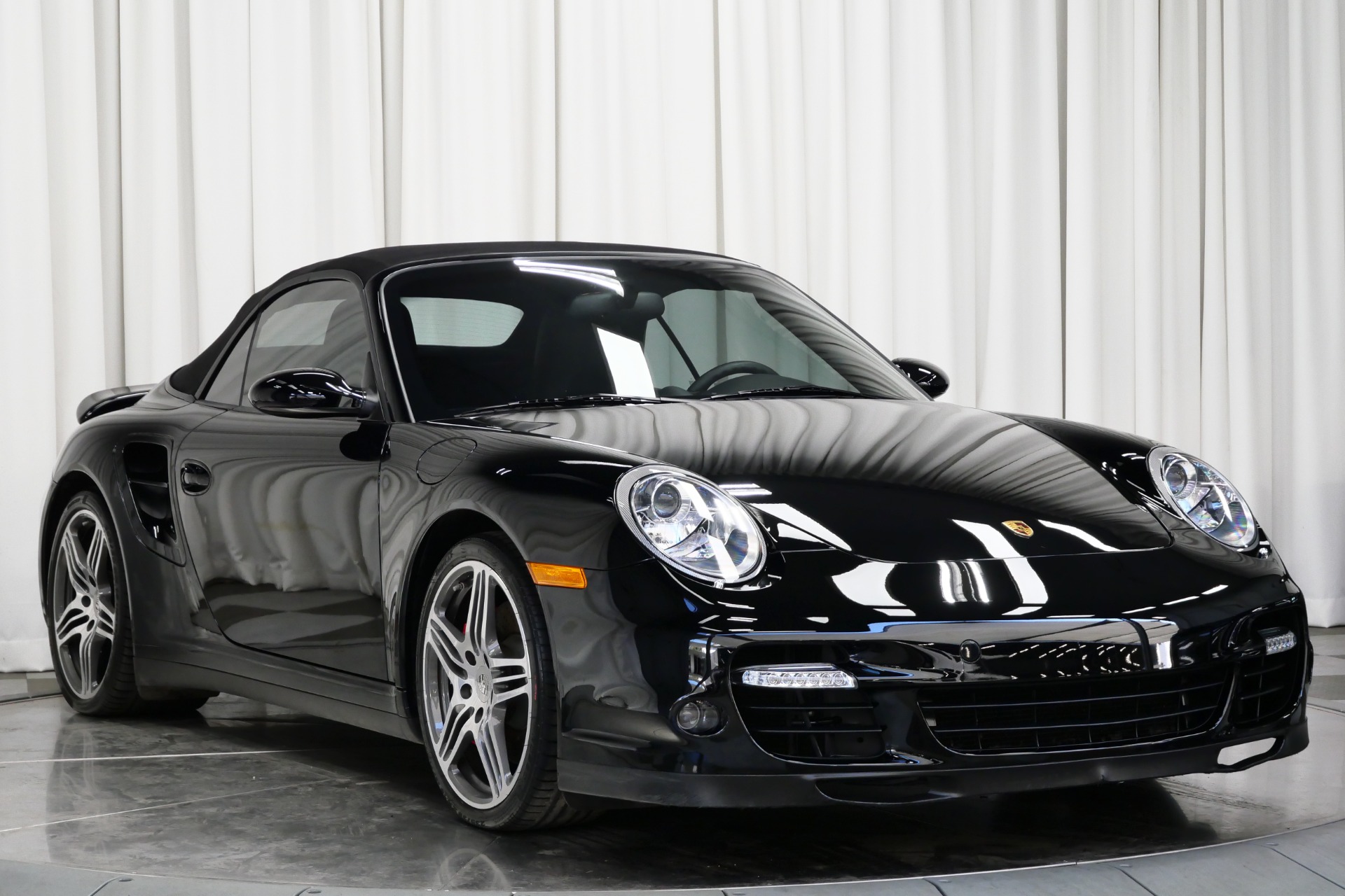 Used 2009 Porsche 911 Turbo Cabriolet 6 Speed in Black For Sale