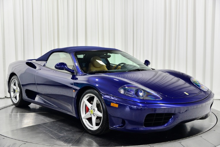 Used 2003 Ferrari 360 Spider in Blu Tour de France For Sale (Sold