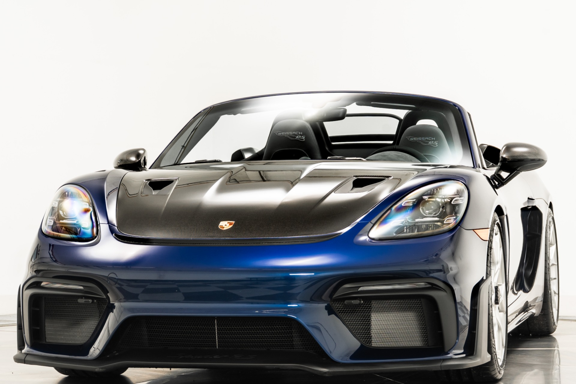 J*J様 2025 Weiss Schwarz JP Blau Mowe GEM Used 2025 Porsche 718 Spyder RS Weissach in Gentian Blue Metallic