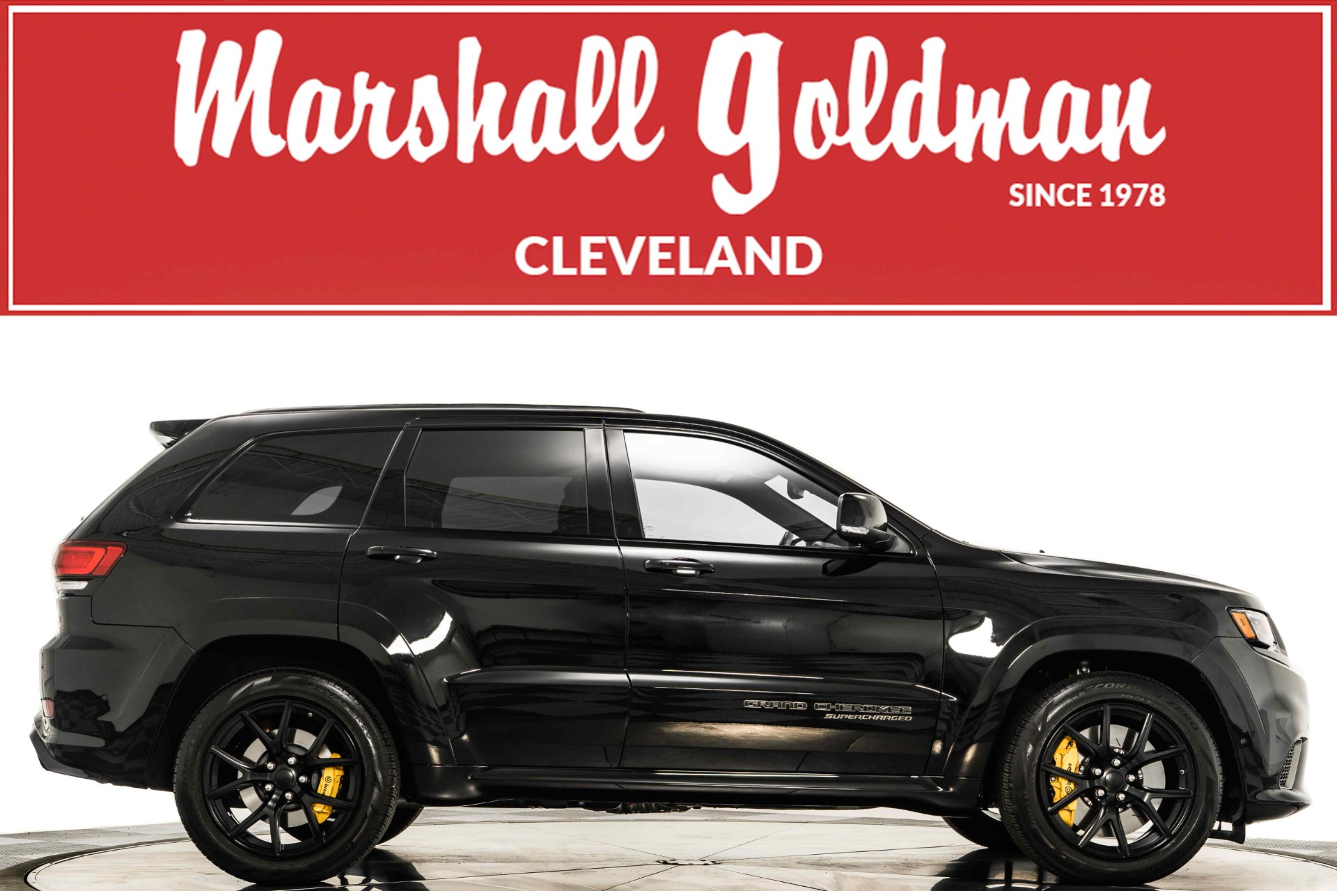 Used 2021 Jeep Grand Cherokee Trackhawk in Diamond Black Crystal 