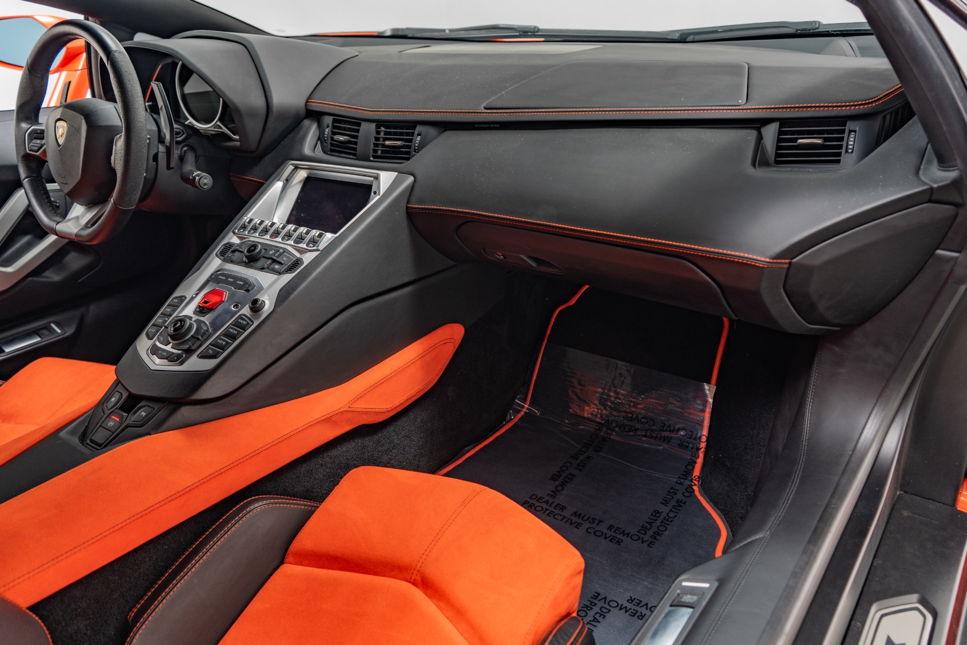 Lamborghini Aventador Orange Interior