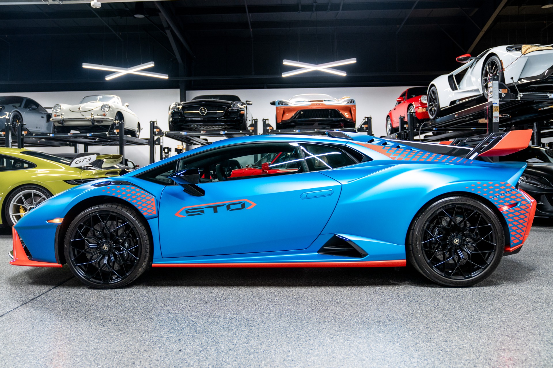 Used 2022 Lamborghini Huracan STO in Blu Uranus Matt For Sale