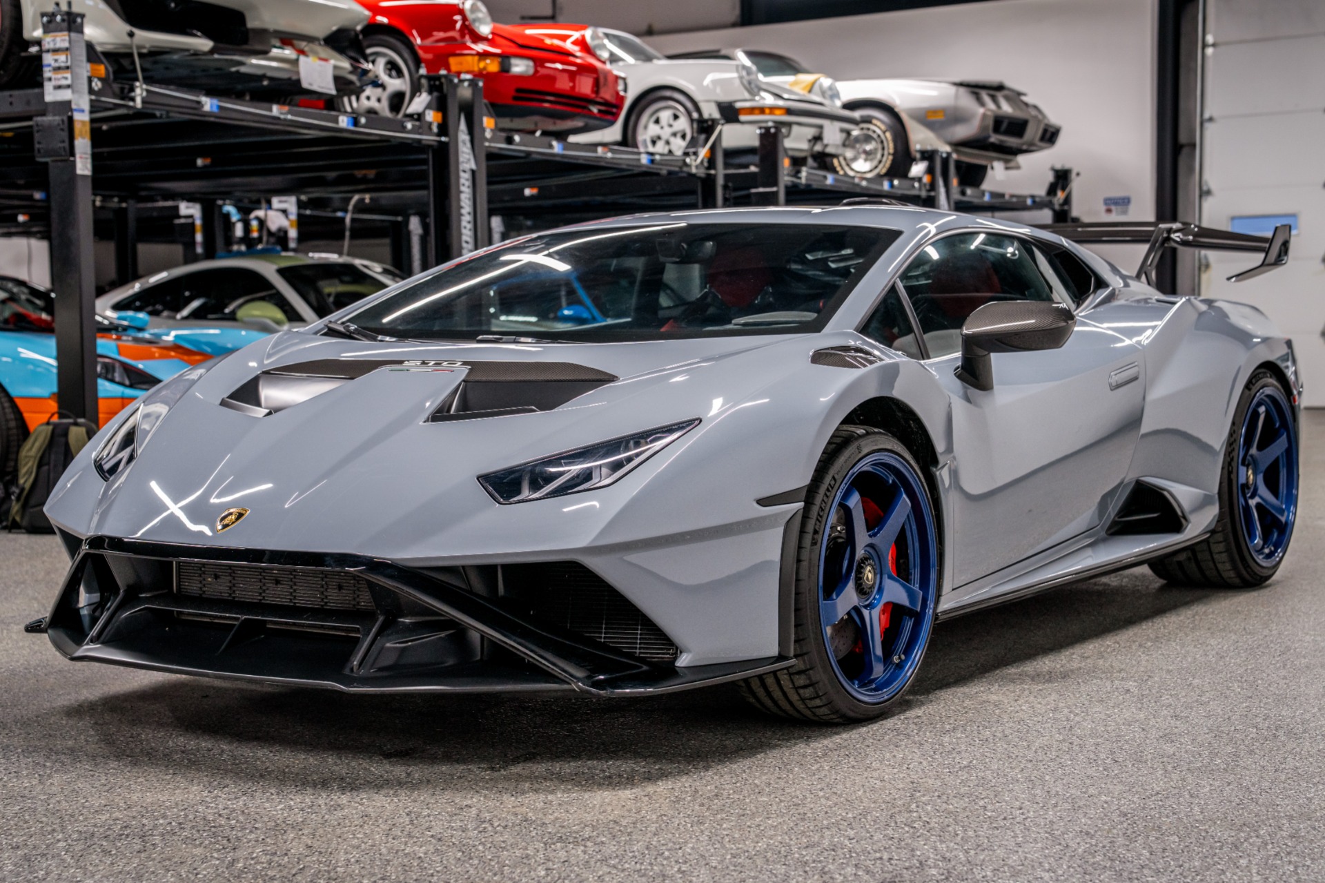 Used 2024 Lamborghini Huracan STO in Grigio Acheso For Sale (Sold