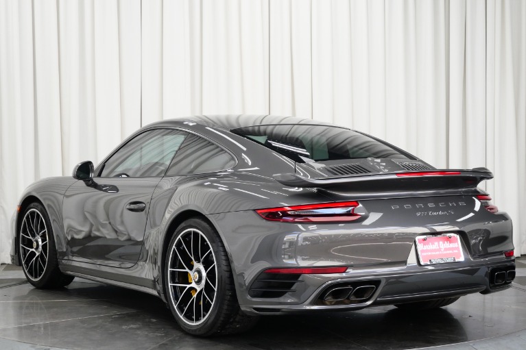 Used 2018 Porsche 911 Turbo S in Agate Grey Metallic For Sale