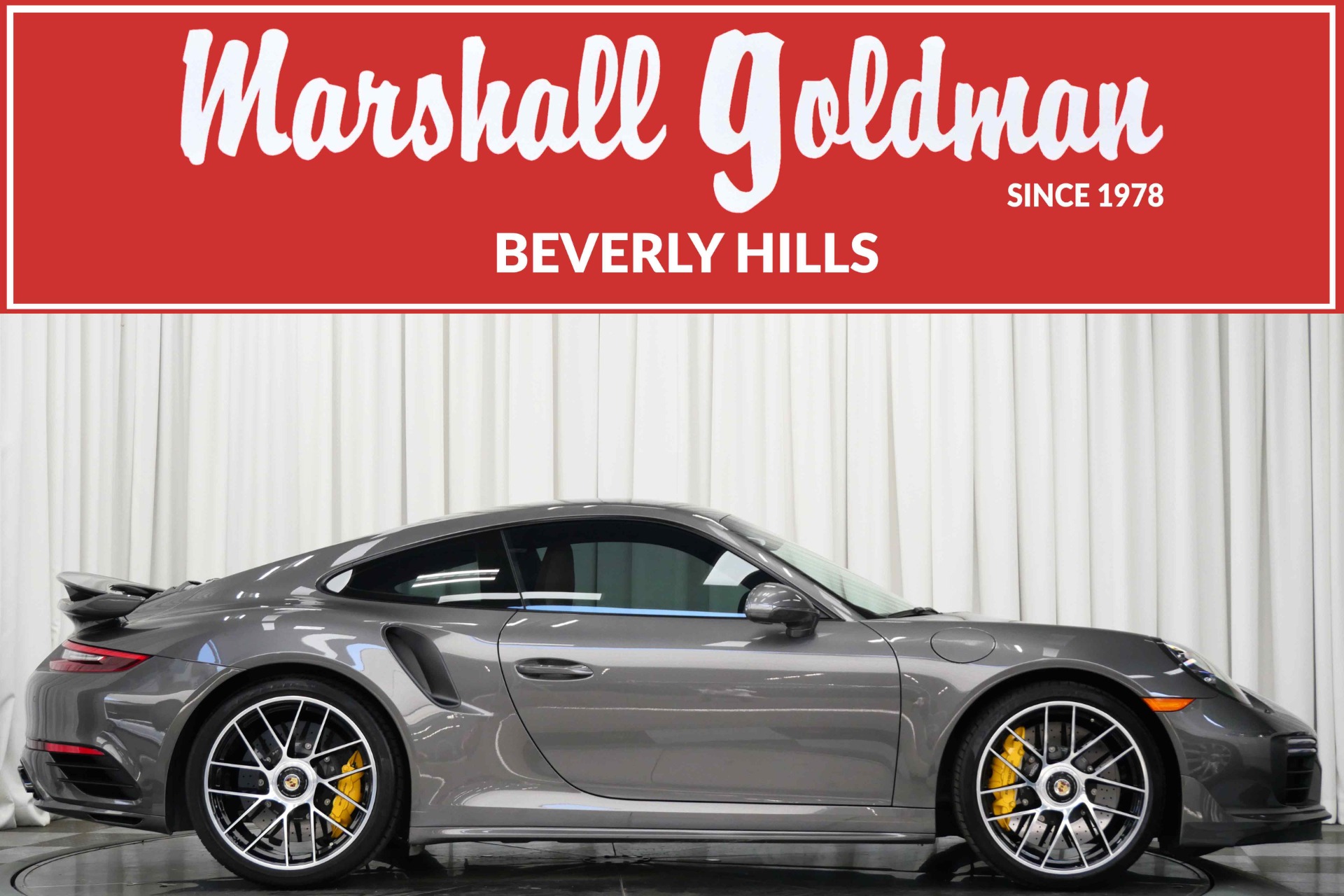 Used 2018 Porsche 911 Turbo S in Agate Grey Metallic For Sale
