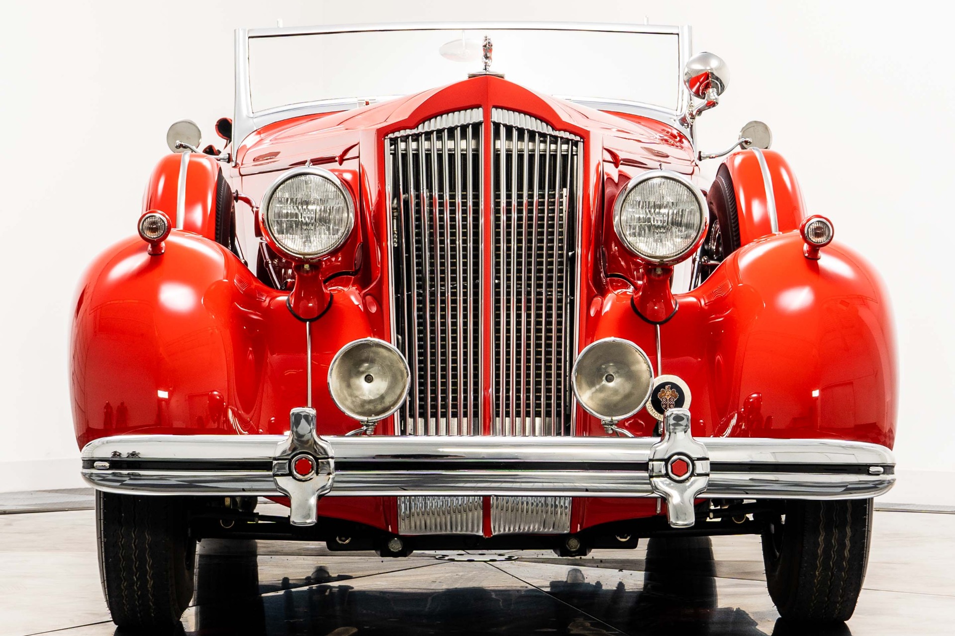 Used 1936 Packard 120 Convertible Coupe in Bright Red For Sale