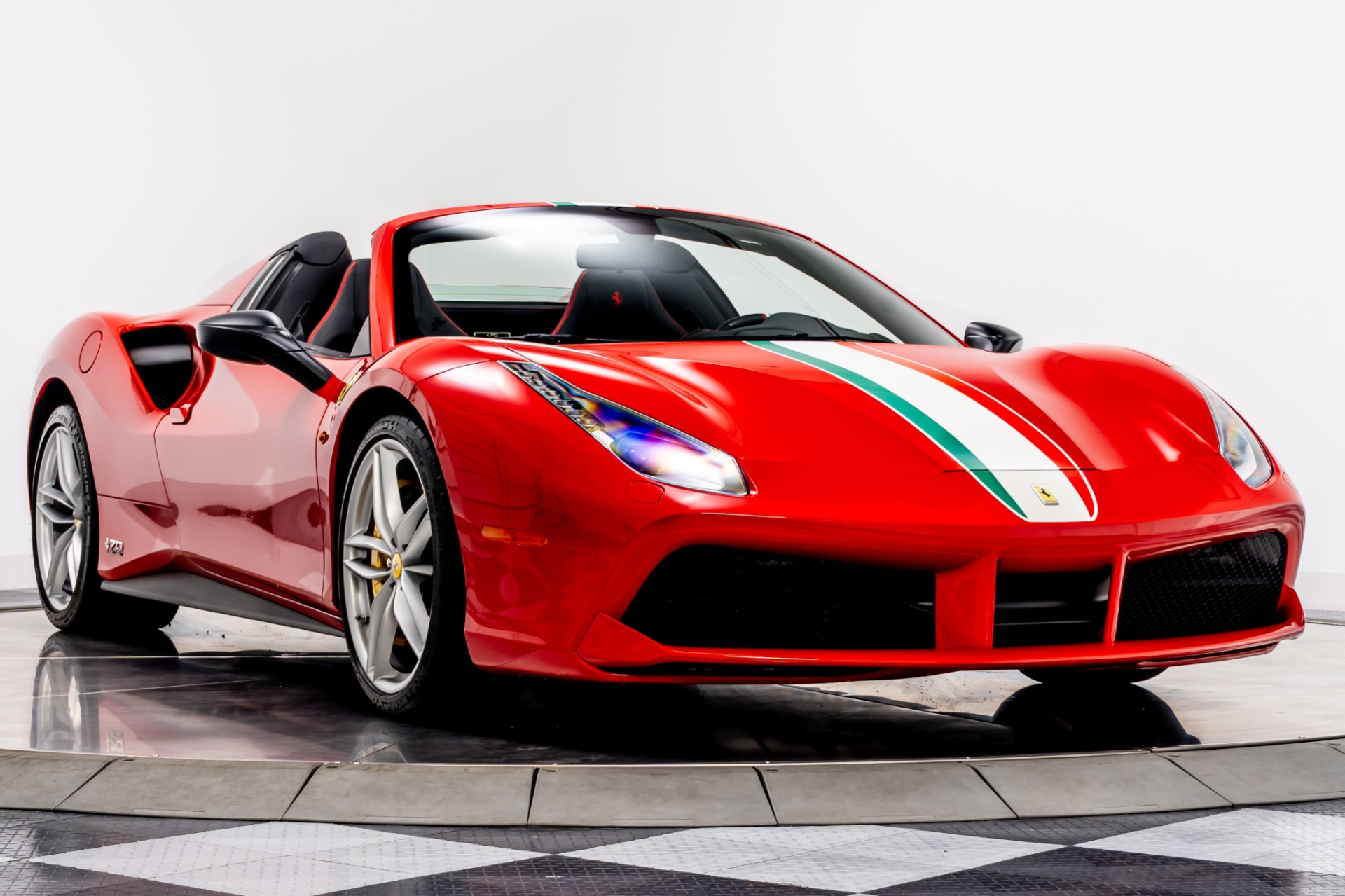 Used 2018 Ferrari 488 Spider 70th Anniversary in Rosso Corsa