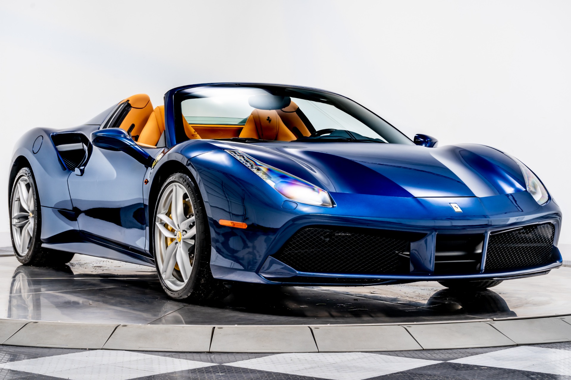 Used 2019 Ferrari 488 Spider in Blu Tour De France Metallic For